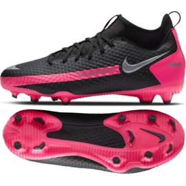Chaussures de football Nike Phantom Gt Academy Df FG / MG Jr CW6694-006 multicolore noir