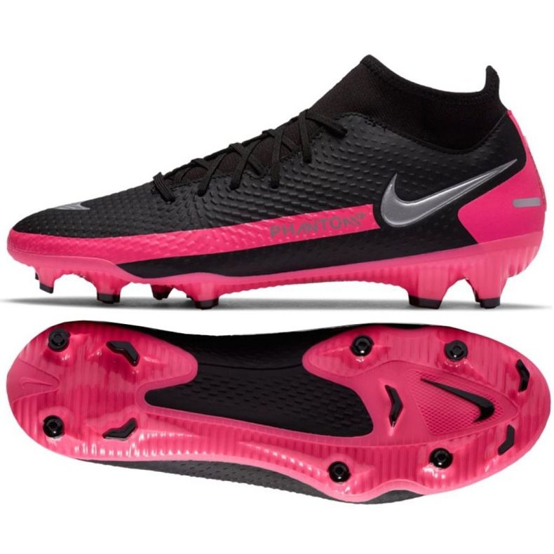 Chaussures de football Nike Phantom Gt Academy Df FG / MG M CW6667-006 multicolore le noir Chaussures de football Nike Phantom Gt Academy Df FG / MG M CW6667-006 multicolore le noir