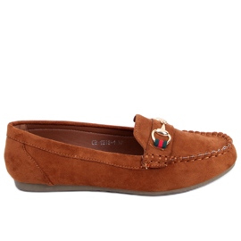Mocassins femme camel CH-1M16 Camel brun