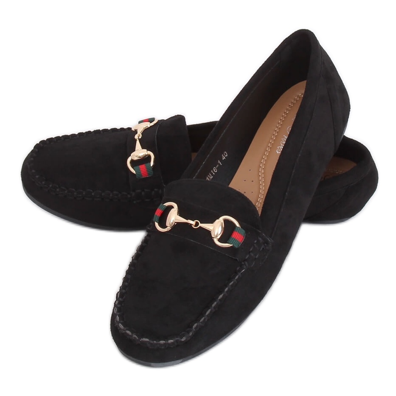 Mocassins femme noirs CH-1M16 Noir le noir