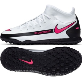 Nike Phantom Gt Club Df Tf Jr CW6729-160 chaussures de football blanc multicolore