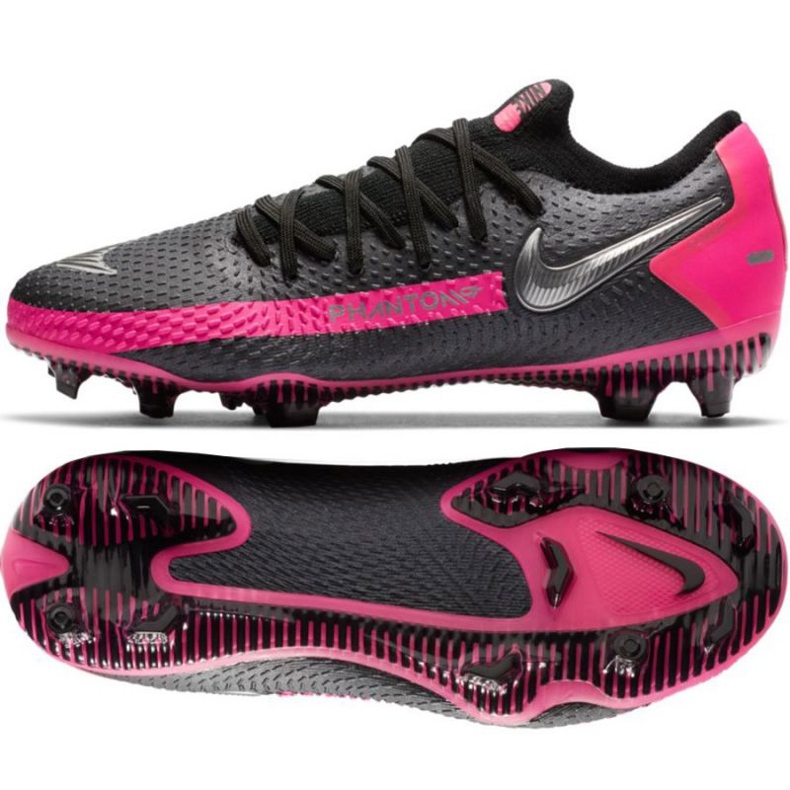 Nike Phantom Gt Fg Jr CK8473-006 chaussures de football le noir le noir