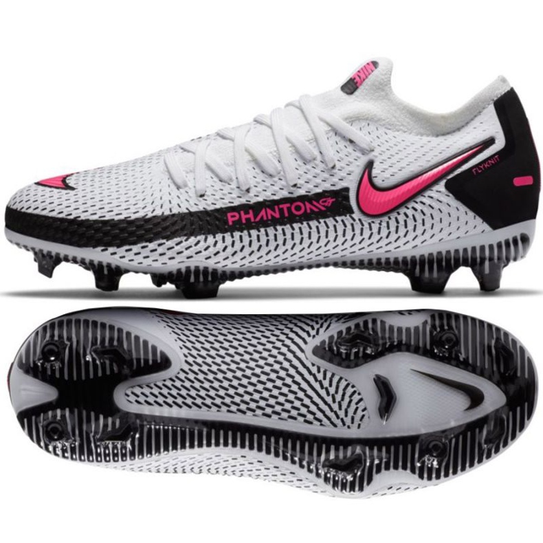 Chaussures de football Nike Phantom Gt Elite Fg Jr CK8473-160 multicolore blanche