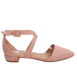Ballerines découpées rose LL-213P Rose II Qualité