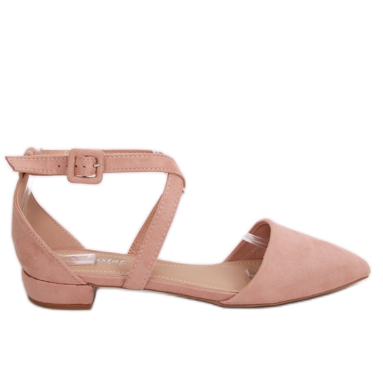 Ballerines découpées rose LL-213P Rose II Qualité