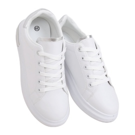 Baskets femme blanches LG20 BLANC / ARGENT