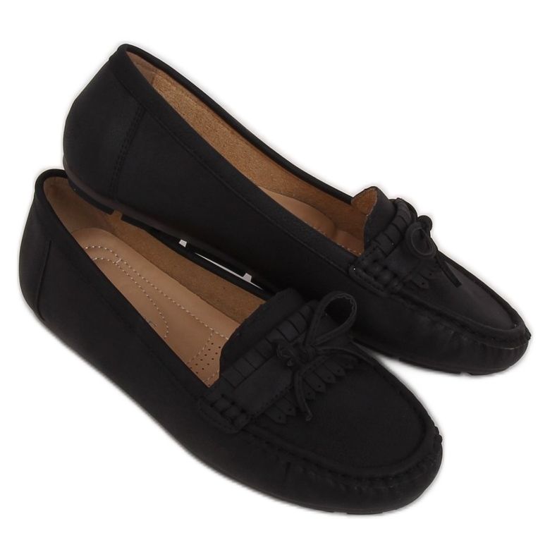 Mocassins femme noirs 9F182 Noir le noir