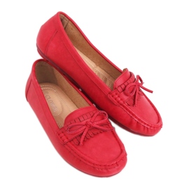 Mocassins femme rouges 9F182 Rouge Mocassins femme rouges 9F182 Rouge