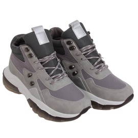 Chaussures de sport montantes grises 2000-C03 Gris