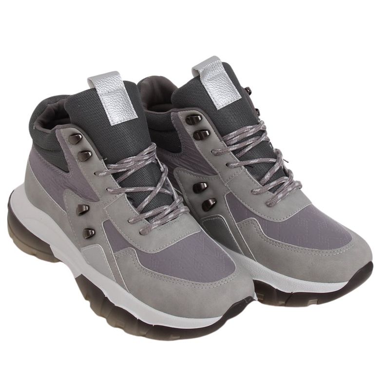 Chaussures de sport montantes grises 2000-C03 Gris
