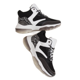 Noir 2000-C06 Baskets montantes noires