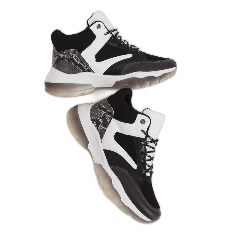 Noir 2000-C06 Baskets montantes noires le noir Noir 2000-C06 Baskets montantes noires le noir