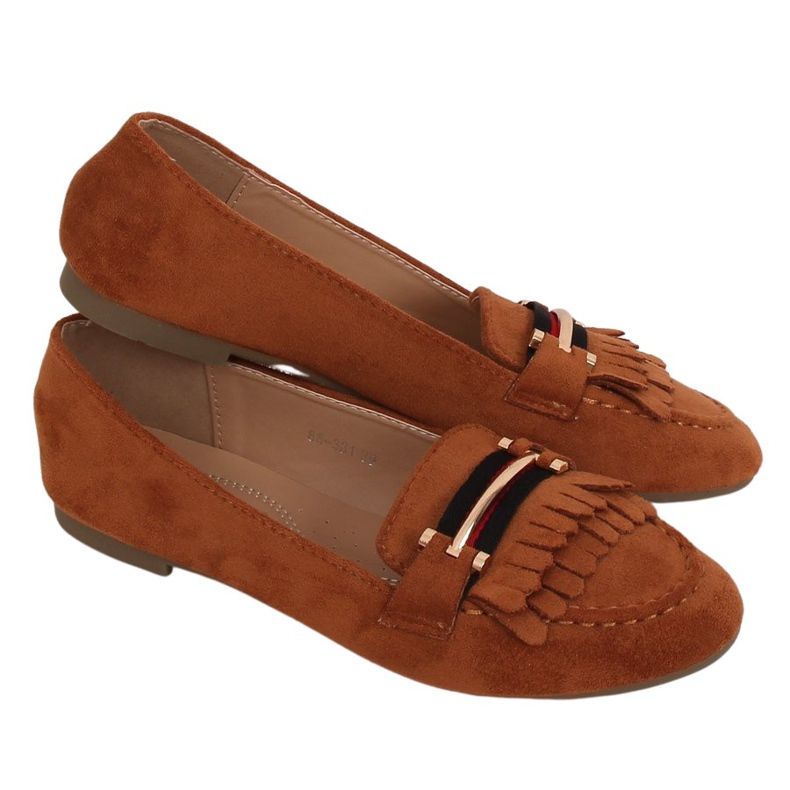 Mocassins femme camel 88-381 Camel brun
