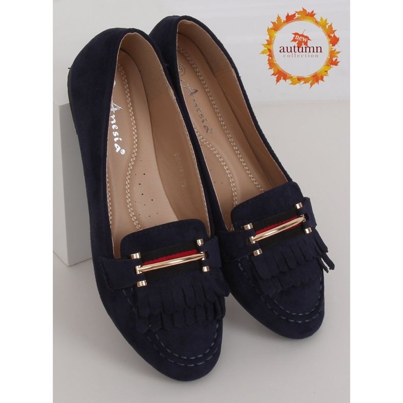 Mocassins femme bleu marine 88-381 Marine