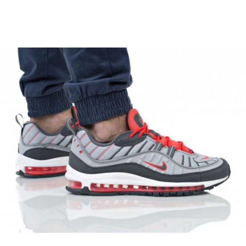 Chaussure Nike Air Max 98 M 640744-006 rouge gris