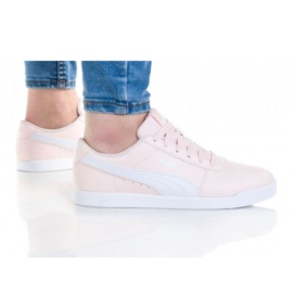Puma Carina Slim Sl W 370548 06 blanche rose Puma Carina Slim Sl W 370548 06 blanche rose