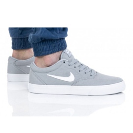 Chaussure Nike Sb Charge Cnvs M CD6279-003 blanc gris