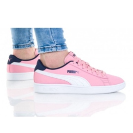 Puma Smash V2 Buck Jr 365182 16 chaussures blanc rose