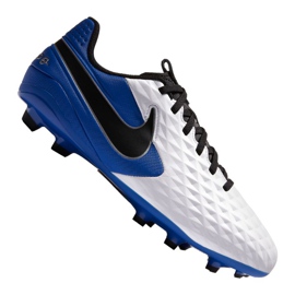 Nike Legend 8 Academy Mg Jr AT5732-104 chaussures de football noir, blanc, bleu marine multicolore
