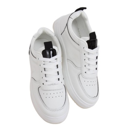 Chaussures de sport pour femmes blanches KK-203 BLANC / NOIR le noir Chaussures de sport pour femmes blanches KK-203 BLANC / NOIR le noir