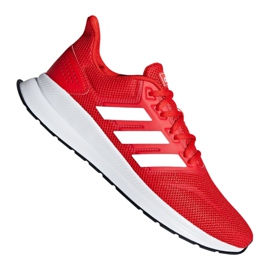Chaussures d'entraînement Adidas Runfalcon M F36202 blanc rouge