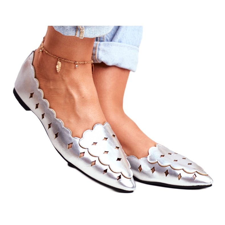 Lu Boo Ballerines Femme Argent Métallisé Dianna Lu Boo Ballerines Femme Argent Métallisé Dianna