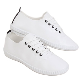Baskets femme noires et blanches 6165 Noir le noir