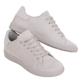 Baskets femme gris daim gris 6301