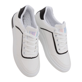 Baskets femme blanches 1239-Y Noir