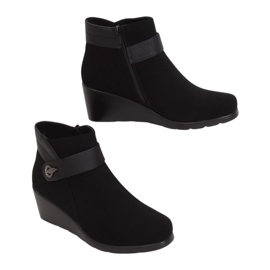 Noir Bottines compensées noires 025 Noir le noir