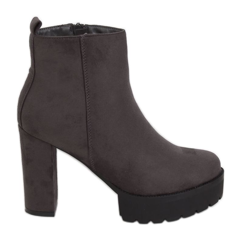 Bottes grises sur la plateforme grise RB24P Grey