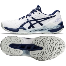 Chaussures de handball Asics Blast Ff 2 W 1072A046-100 multicolore blanc