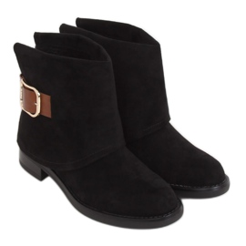 Bottines femme noires UK19P Noir le noir