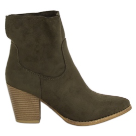 Bottines vertes à talons M398 Vert