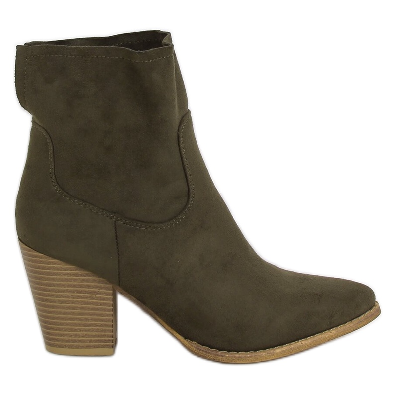 Bottines vertes à talons M398 Vert
