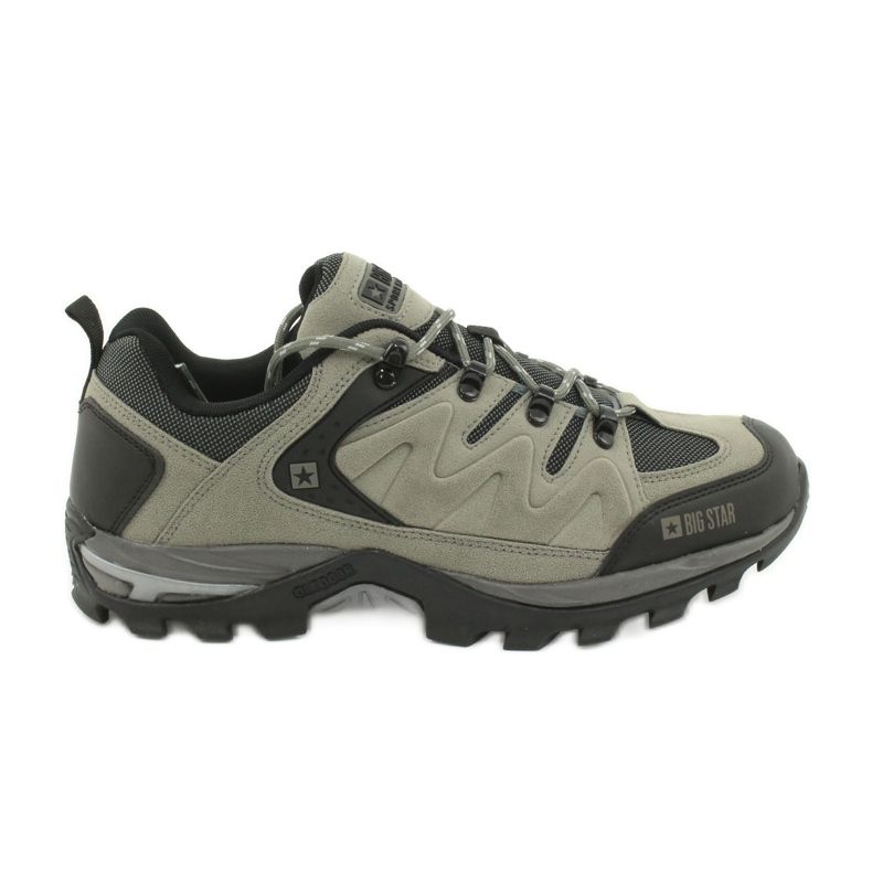 Trekking Big Star pour hommes GG174281 le noir gris Trekking Big Star pour hommes GG174281 le noir gris