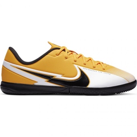 Nike Mercurial Vapor 13 Academy Ic Jr AT8137 801 chaussures de football jaune jaunes
