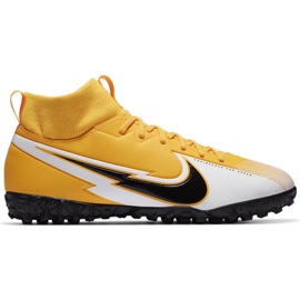 Chaussure de football Nike Mercurial Superfly 7 Academy Tf Jr AT8143 801 jaune jaunes