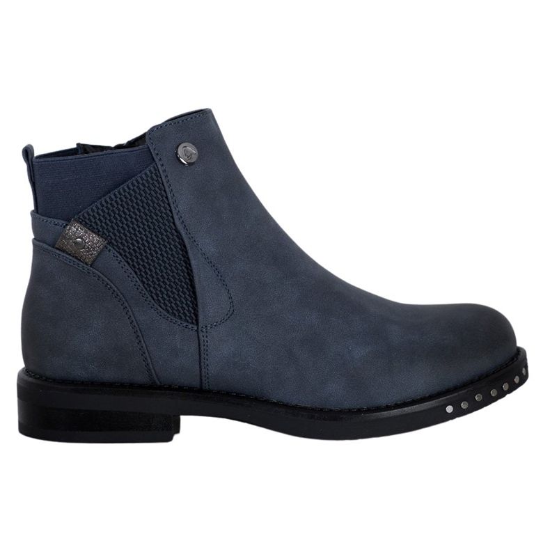 Goodin Bottes en éco-cuir bleu marin bleu Goodin Bottes en éco-cuir bleu marin bleu