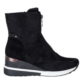 Bottines compensées VINCEZA le noir