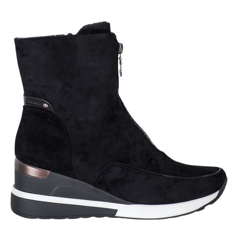 Bottines compensées VINCEZA le noir