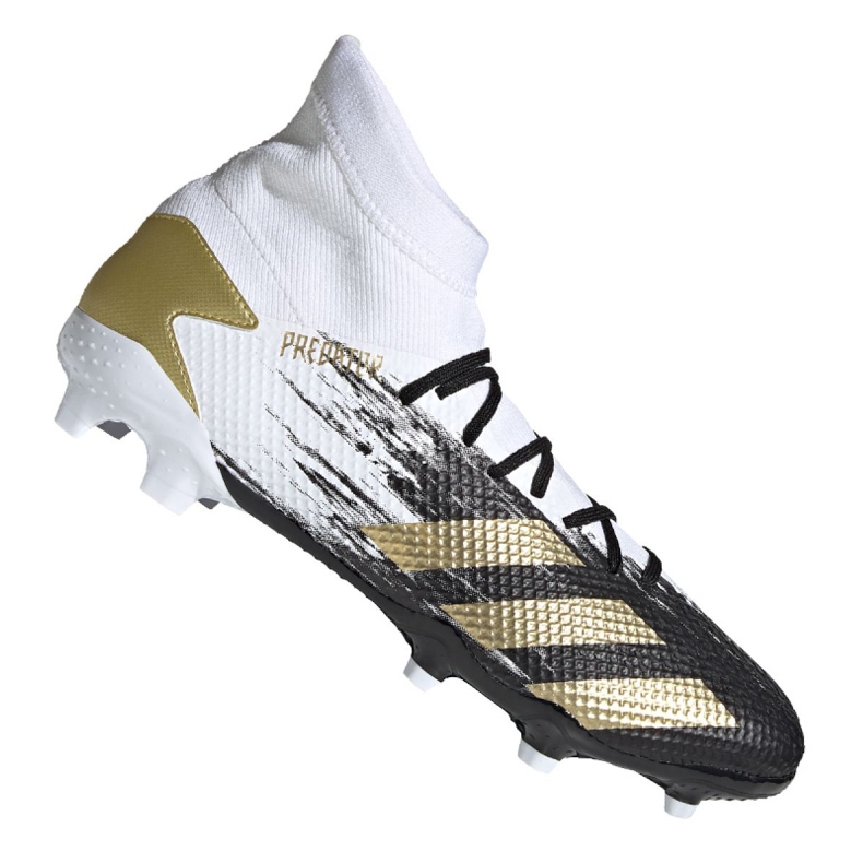 Chaussures de foot Adidas Predator 20.3 Fg M FW9196 noir, blanc, noir, or blanche