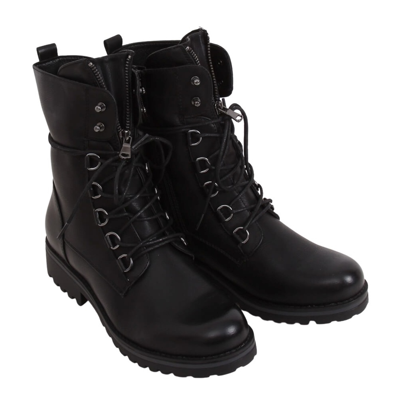 Bottes militaires noires BZ66017-KB Noir le noir Bottes militaires noires BZ66017-KB Noir le noir