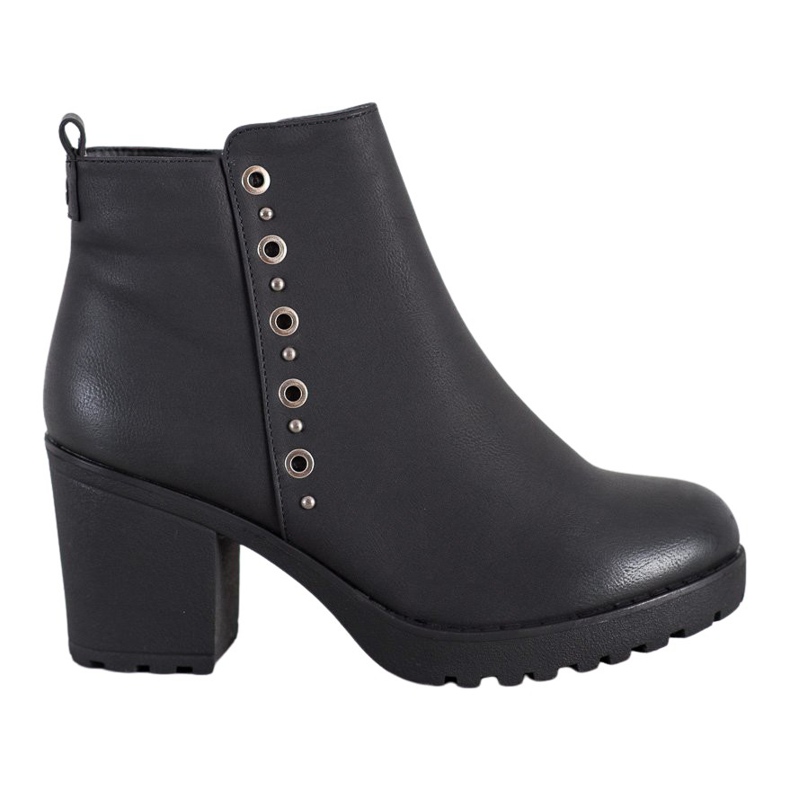 J. Star Bottines noires avec ornement le noir