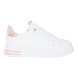 SHELOVET Baskets nouées à la mode blanc