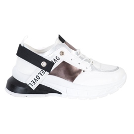 Marquiz Baskets élégantes blanc noir