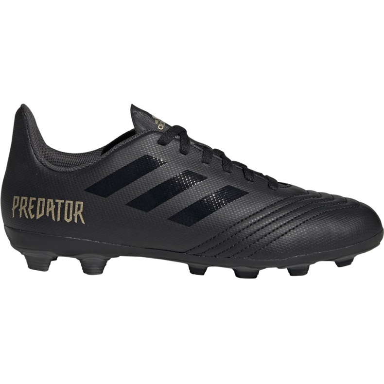 Chaussures de foot Adidas Predator 19.4 FxG Jr EF8989 noir le noir Chaussures de foot Adidas Predator 19.4 FxG Jr EF8989 noir le noir