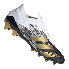 Chaussures de foot Adidas Predator 20.1 Low Ag M FW9747 noir, blanc, noir, or blanc