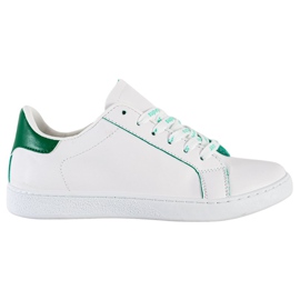 SHELOVET Chaussures de sport à la mode blanc vert