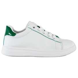 SHELOVET Chaussures de sport classiques blanche vert